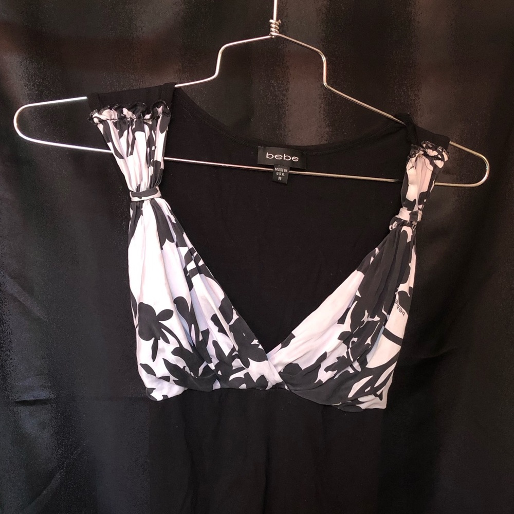 Bebe floral patter shirt